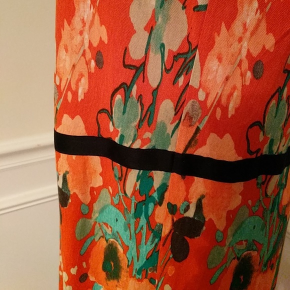 MNG red floral drop waist dress - Picture 8 of 8